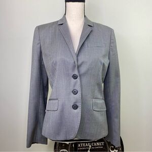 J.Crew Wool Cashmere blend gray check blazer size 8